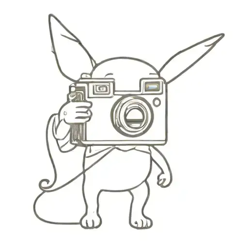 Casper and camera tattoo design idea
