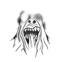 bigfoot smoke tattoo design idea