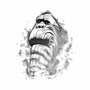 bigfoot smoke tattoo design idea