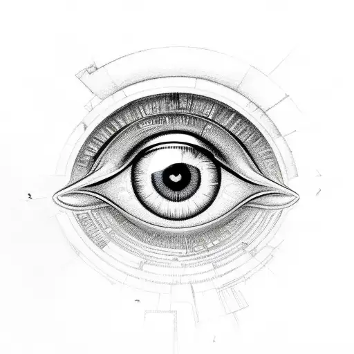 Eye of Ra tattoo design idea