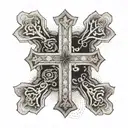 philippians 4:6-9 cross tattoo design idea