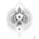 meditation and inner peace tattoo design idea