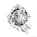 sneakers tattoo design idea