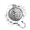 sneakers tattoo design idea