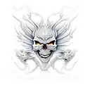 skull dragon tattoo design idea