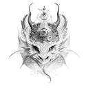 dragon with monkey king tattoo design idea