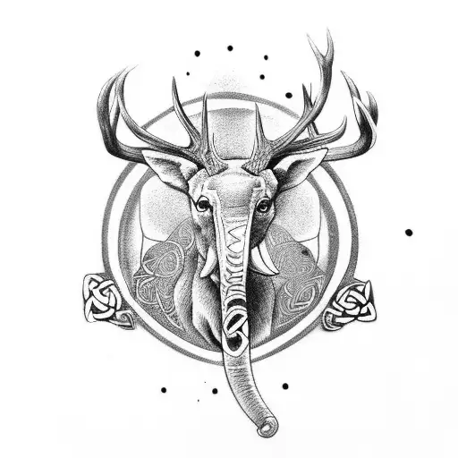 Premium Vector | Collection of celtic skull tattoo designs