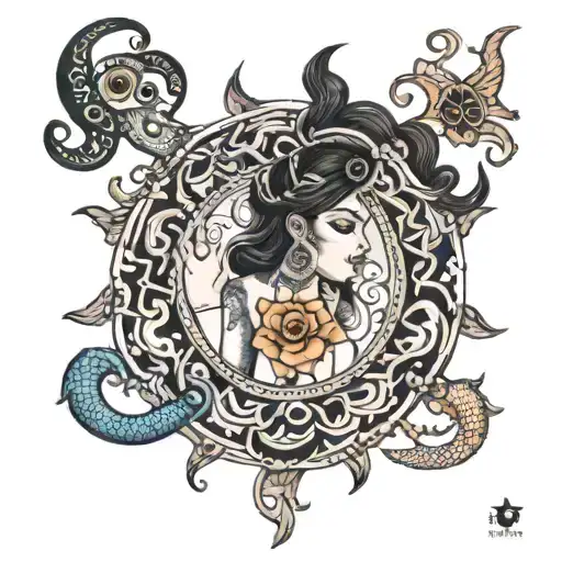 revati nakshatra with pisces tattoo tattoo design idea