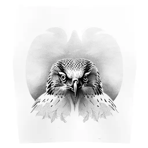 Goshawk tattoo design idea