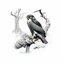 Goshawk tattoo design idea