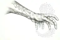 creation of Adam  tattoo design idea