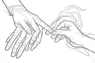 creation of Adam  tattoo design idea