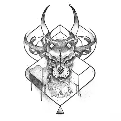 tarot hermite tattoo design idea