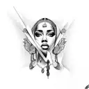 Aaliyah Jayde tattoo design idea