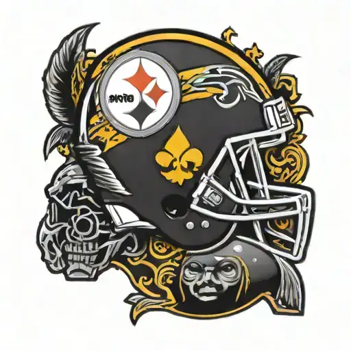 steelers logo ohio state football logo tattoo design idea