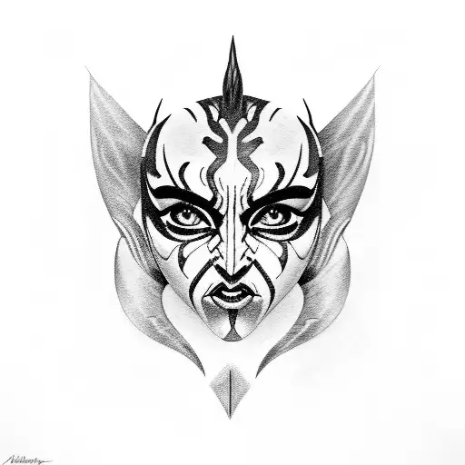 Darth Maul x Ahsoka  tattoo design idea