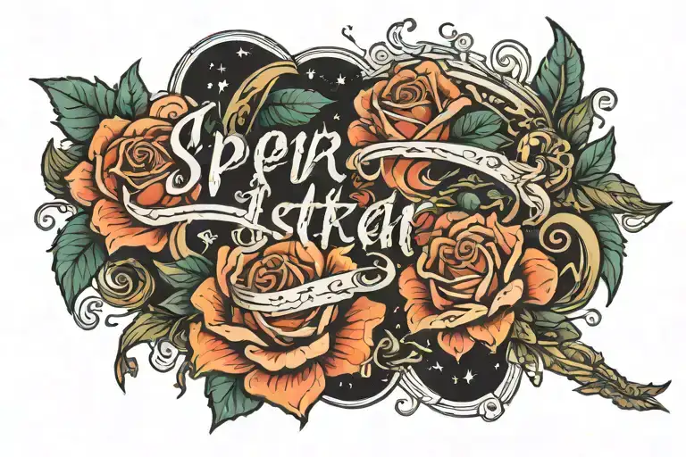 collarbone text for aspera ad astra tattoo design idea