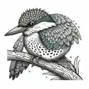 kingfisher tattoo design idea