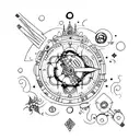 Chrono cross tattoo design idea