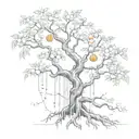 poison tree tattoo design idea