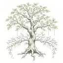 poison tree tattoo design idea