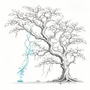 poison tree tattoo design idea