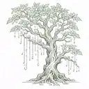 poison tree tattoo design idea