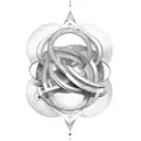 Möbius strip rounded by text tattoo design idea