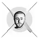 mac miller swimming album cover tattoo design idea