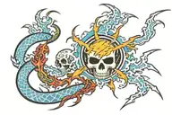 grateful Dead lightning bolt tattoo design idea
