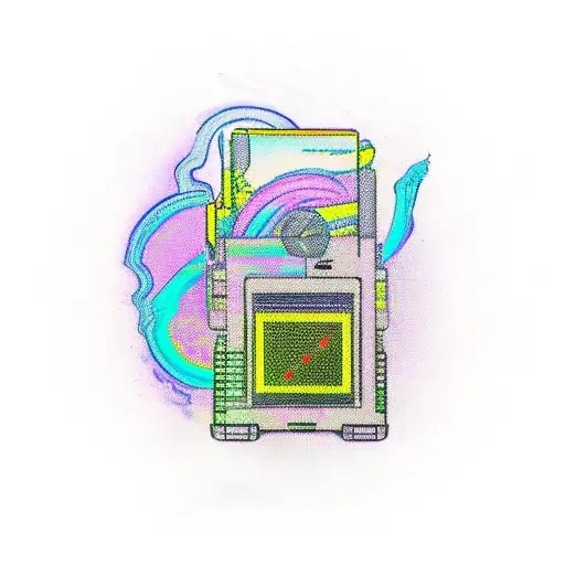 A 90's inspired cassette tape with Taylor Swift lyrics as the tape tattoo design idea