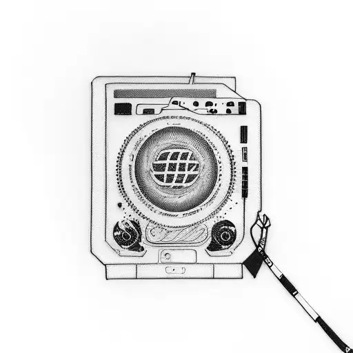 A 90's inspired cassette tape with Taylor Swift lyrics as the tape tattoo design idea