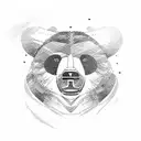 california bear on one pec and manitoba bison on the other pec tattoo design idea