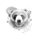 california bear on one pec and manitoba bison on the other pec tattoo design idea