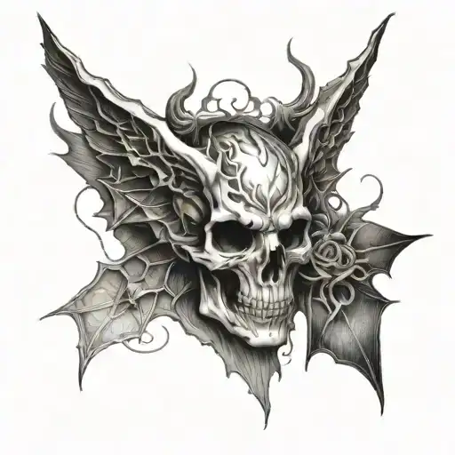 la caída de lucifer tattoo design idea