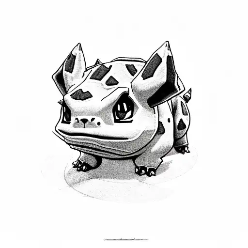 Bulbasaur tattoo design idea