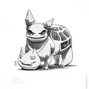 Bulbasaur tattoo design idea