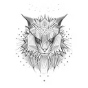 spiked collar  tattoo design idea