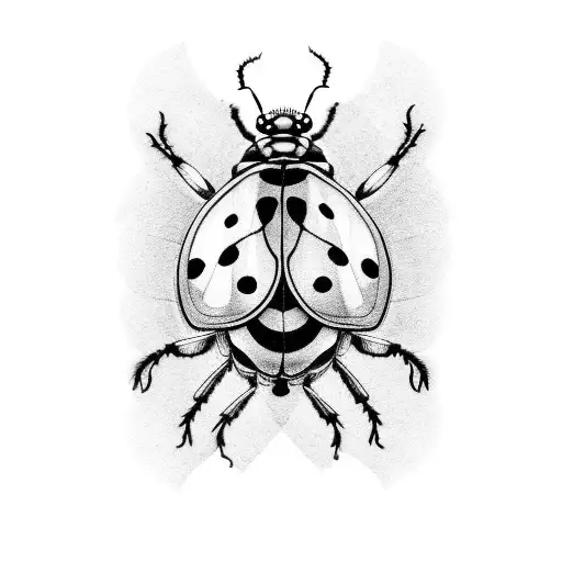 Ladybug tattoo design idea
