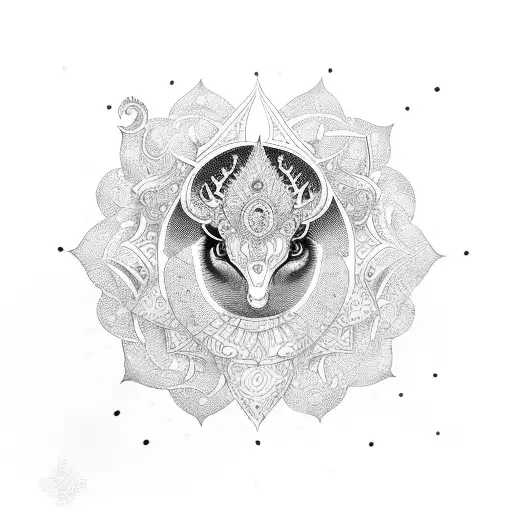 Lakshmi  tattoo design idea