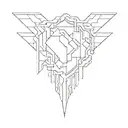 the first name SIM111 with the Minecraft Enchantment Table theme tattoo design idea