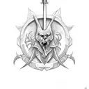 Sword tattoo design idea