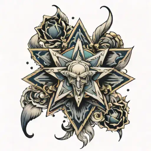 jojo star tattoo tattoo design idea