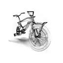 bmx sparrow tattoo design idea