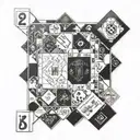 monopoly board game tattoo design idea