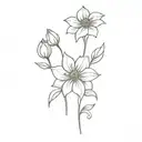 may 20th birthday flowers tattoo design idea