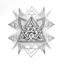 Valknut Symbol tattoo design idea