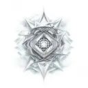 cosmic entity tattoo design idea