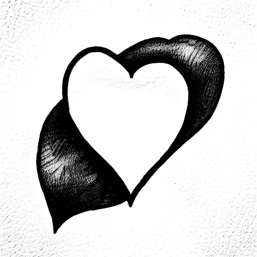 Crying Heart tattoo design idea