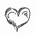 Crying Heart tattoo design idea